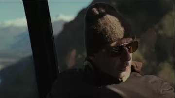 Jacques Marie Mage Brion Gafas de sol negras usadas por Kendall Roy (Jeremy Strong) como se ve en Succession (S04E05)