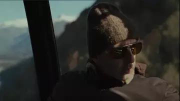 Jacques Marie Mage Brion Gafas de sol negras usadas por Kendall Roy (Jeremy Strong) como se ve en Succession (S04E05)