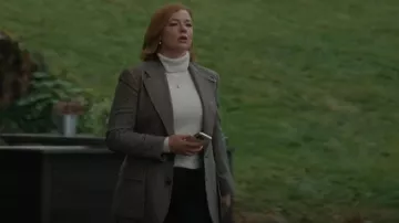 Ralph Lauren Cashmere Turtleneck Sweater worn by Shiv Roy (Sarah Snook) as seen in Succession (S04E05)