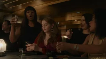 Baublebar Callisto Earrings worn by Anna Delvey (Julia Garner) as seen in Inventing Anna (S01E05)