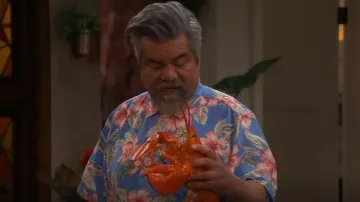 Tommy Bahama Big & Tall Coconut Point Hibiscus Cay IslandZone® Camp Shirt worn by George (George Lopez) as seen in Lopez vs Lopez (S01E19)