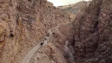 Les montagnes du Nouveau-Mexique aux États-Unis comme les montagnes du col de Khyber au Pakistan dans les lieux de tournage fantômes