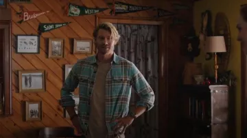 L.l. bean Or­gan­ic Cot­ton Plaid Flan­nel Shirt worn by Cal Jones (Chad Michael Murray) as seen in Sullivan's Crossing (S01E05)