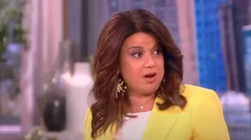 Lafayette 148 Finesse Crêpe de Chine Blazer worn by Ana Navarro as seen in The View on April 24, 2023