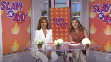 Cinq a Sept Khloe Ruched Sleeve Blazer worn by Hoda Kotb as seen in Today with Hoda & Jenna on April 21, 2023