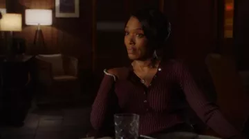 Simkhai Memphis Henley Top worn by Athena Grant (Angela Bassett) as seen in 9-1-1 (S06E15)