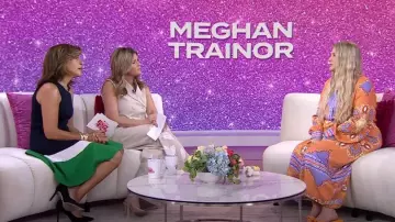 Robe chemise midi Faux Wrap portée par Meghan Trainor comme on le voit dans Aujourd’hui avec Hoda & Jenna le 24 avril 2023
