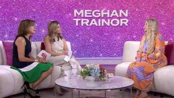 Eliza J Fit & Flare Jacquard Dress worn by Hoda Kotb as seen in Today with Hoda & Jenna on April 24, 2023