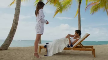 Aldo Scarlett High Heel San­dal worn by Elena Roarke (Roselyn Sánchez) as seen in Fantasy Island (S02E11)