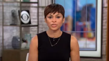 Boss Dirusa Sheath porté par Jericka Duncan comme vu dans CBS Mornings le 21 avril 2023