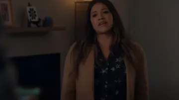 Rails Rebel Shirt in Cosmic Stars worn by Nell Serrano (Gina Rodriguez) as seen in Not Dead Yet (S01E11)