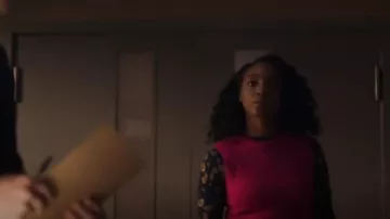 Rag & Bone Edith Houndstooth Sweater Vest usado por Faith Mitchell (Iantha Richardson) como se ve en Will Trent (S01E12)