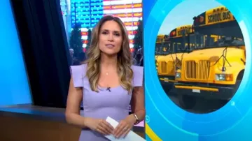 Robe fourreau Black Halo Amelie portée par Rhiannon Ally comme vu dans Good Morning America le 21 avril 2023