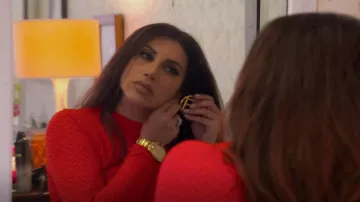 Fendi Earrings worn by Jennifer Aydin as seen in The Real Housewives of New Jersey (S13E12)