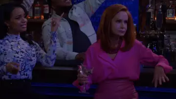 A.L.C. Kinsley Blouse worn by Sheila (Swoosie Kurtz) as seen in Call Me Kat (S03E21)