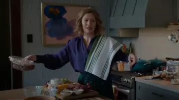 Ba&sh Claren Tiered Mi­di-Skirt worn by Lily Devereaux (Mireille Enos) as seen in Lucky Hank (S01E05)