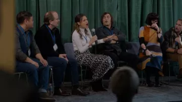 Zara Printed Midi Skirt worn by Gracie DuBois (Suzanne Cryer) as seen in Lucky Hank (S01E06)