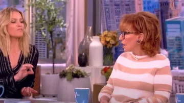 Lafayette 148 New York Rugby Stripe Sweater usado por Joy Behar como se ve en The View el 27 de abril de 2023
