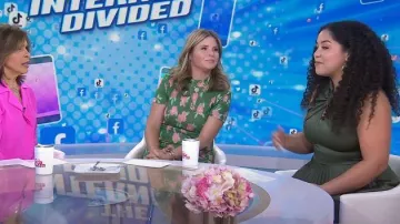 Ceinture Zara Jacquard portée par Jenna Bush Hager comme vu dans Aujourd’hui avec Hoda & Jenna le 26 avril 2023
