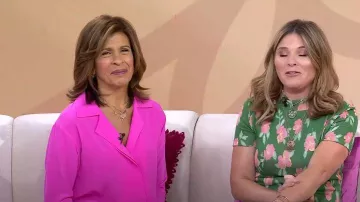 A.L.C. Kinsley Stretch Silk Blouse worn by Hoda Kotb as seen in Today with Hoda & Jenna on April 26, 2023