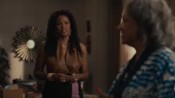 Johanna Ortiz Always Present Cotton Midi Dress worn by Vivian Banks (Cassandra Freeman) as seen in Bel-Air (S02E10)