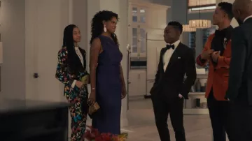 Michelle Mason One Shoulder Silk Gown worn by Vivian Banks (Cassandra Freeman) as seen in Bel-Air (S02E10)