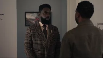 Scotch & Soda Double Breasted Coat worn by Geoffrey (Jimmy Akingbola) as seen in Bel-Air (S02E10)