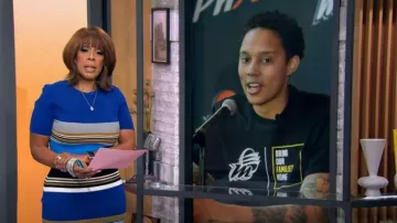 Diane von Furstenberg Dasha Robe portée par Gayle King vue dans CBS Mornings le 28 avril 2023