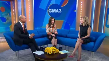 Veronica Beard Bell Ruched Shirtdress usado por Jennifer Ashton como se ve en Good Morning America el 26 de abril de 2023