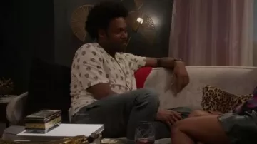 All Saints Snakeheart Short Sleeve Shirt worn by Noah Koles (Echo Kellum) as seen in Grand Crew (S02E09)