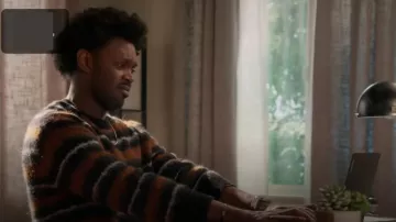 All Saints Oskar Crewneck Sweater worn by Noah Koles (Echo Kellum) as seen in Grand Crew (S02E09)