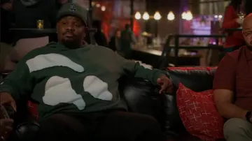Jungles Lava Panneled Hoodie worn by Sherm Jones (Carl Tart) as seen in Grand Crew (S02E09)