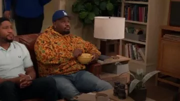 Ice Cream Camo Print Work Hoodie worn by Sherm Jones (Carl Tart) as seen in Grand Crew (S02E09)