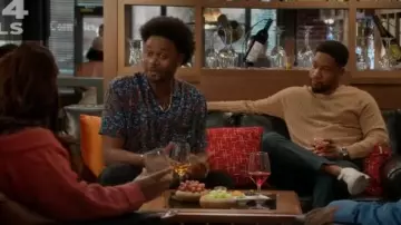 Bp. Cheetah Print Short Sleeve Camp Shirt by worn by Noah Koles (Echo Kellum) as seen in Grand Crew (S02E09)