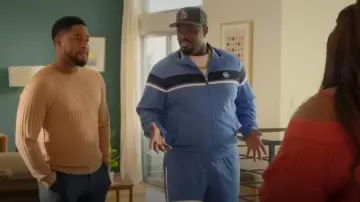 Sergio Tacchini Damarindo Track Jacket porté par Sherm Jones (Carl Tart) vu dans Grand Crew (S02E09)