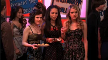 Velveteen Micro Mini Dress worn by Camille Roberts (Erin Sanders) in Big Time Rush TV show (S01E14)