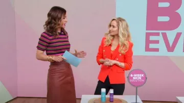 Chloe A-line Falda de longitud media usada por Rebecca Jarvis como se ve en Good Morning America el 28 de abril de 2023