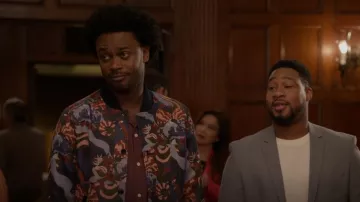 Scotch & Soda Idyllic Garden Jacquard Bomber Jacket worn by Noah Koles (Echo Kellum) as seen in Grand Crew (S02E10)