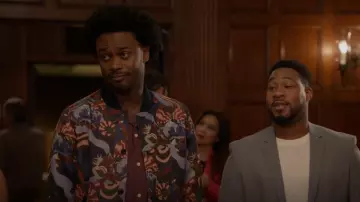 Scotch & Soda Idyllic Garden Jacquard Bomber Jacket worn by Noah Koles (Echo Kellum) as seen in Grand Crew (S02E10)