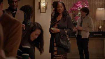 Banana Republic Dreamer Silk Maxi Dress worn by Talia (Ashley Blaine Featherson) as seen in Grand Crew (S02E10)