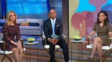 Ulla Johnson Aicha Vestido usado por Jennifer Ashton como se ve en Good Morning America el 1 de mayo de 2023