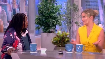 Johnny Was Aster Velvet-Trim Silk Kimono worn by Whoopi Goldberg as seen in The View on May 1, 2023