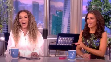 Brandon Maxwell Zip Front Bonded Jersey Sheath Dress worn by Sunny Hostin as seen in The View on May 1, 2023