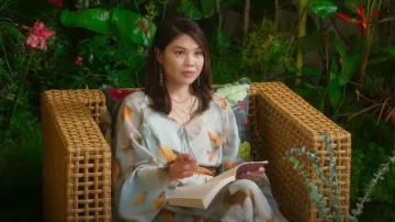 H&M Vo­lu­mi­nous Ly­ocell-blend Dress worn by Lauren Gaw as seen in Fantasy Island (S02E12)