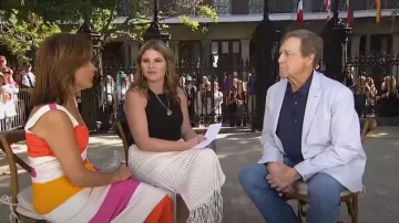 Jonathan Simkhai Arden Fringe-Detailed Jersey Midi Skirt worn by Jenna Bush Hager as seen in Today with Hoda & Jenna on May 1, 2023