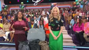 Alice + Olivia Ciara Sweater worn by Chassie Post as seen in Sherri on April 24, 2023