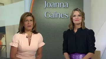 Black Halo Patel Short Sleeve Sheath Dress worn by Hoda Kotb as seen in Today on May 2, 2023