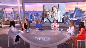 A.L.C. Renzo Vestido sin mangas usado por Sara Haines como se ve en The View el 2 de mayo de 2023