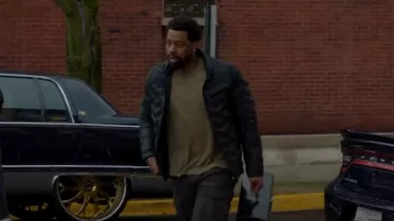G Star Raw Attacc Down Jacket Black worn by Kevin Atwater (Laroyce Hawkins) as seen in Chicago P.D. (S10E19)