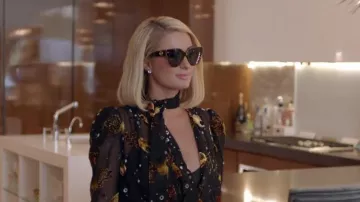 Fendi Cat Eye Sunglasses worn by Paris Hilton as seen in Paris in Love (S01E01)